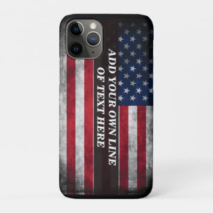 Add your text on American flag  Case-Mate iPhone Case