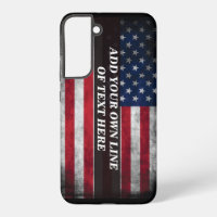 Add your text on American flag