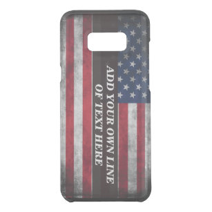 Add your text on American flag Uncommon Samsung Galaxy S8 Plus Case