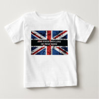Add your text on English flag Throw Pillow