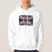 Add your text on English flag Throw Pillow