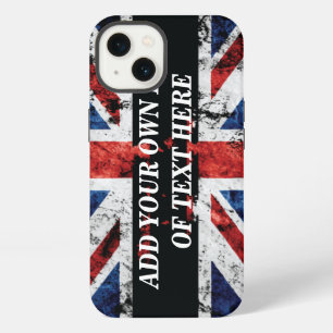 Add your text on English flag Throw Pillow iPhone 13 Case