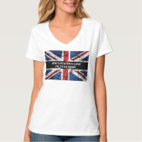 Add your text on English flag Throw Pillow