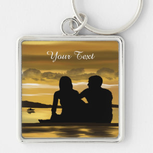 Add Your Text-Premium Square Keychain