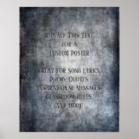 Add Your Text Quote Grunge Textured Dark Grey