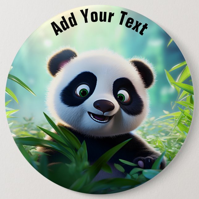 Add Your Text Round Button (Front)