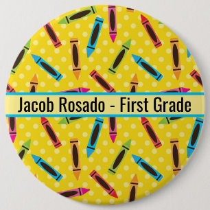 Add Your Text - School/ Daycare Round-button 6 Cm Round Badge