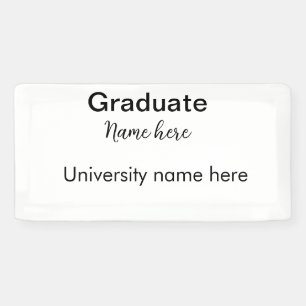 add your text simple graduate add school name cong banner