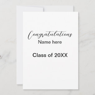 add your text simple graduate add school name cong invitation
