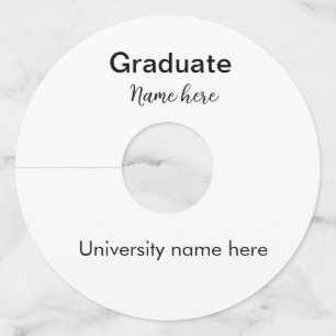 add your text simple graduate add school name cong wine glass tag