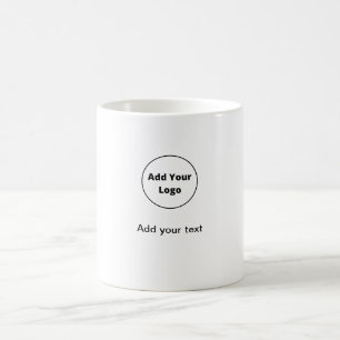 add your text simple minimal custom add your logo coffee mug