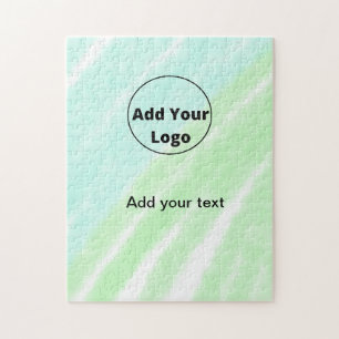 add your text simple minimal custom add your logo  jigsaw puzzle