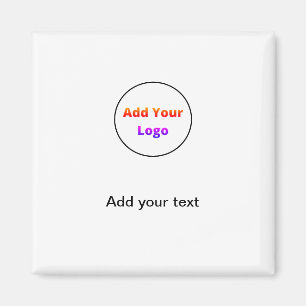 add your text simple minimal custom add your logo magnet