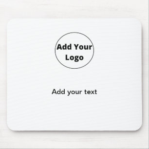 add your text simple minimal custom add your logo mouse pad