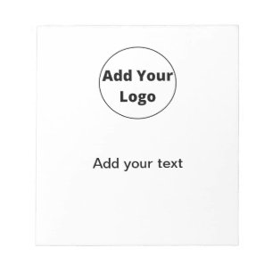 add your text simple minimal custom add your logo  notepad