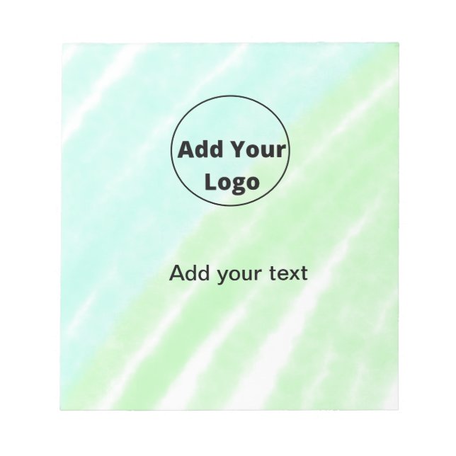 add your text simple minimal custom add your logo  notepad (Front)