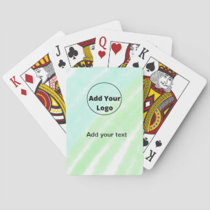 add your text simple minimal custom add your logo playing cards