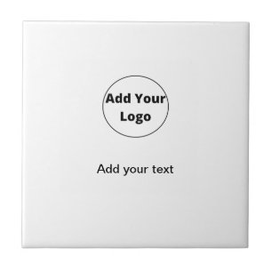 add your text simple minimal custom add your logo tile
