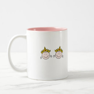 Add Your Text Twincess Two-Tone Coffee Mug