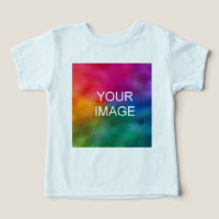 Add Your Text Upload Photo to Toddler Ice Blue