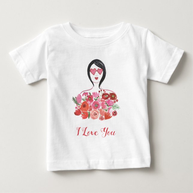 Add Your Text | Valentine Chic I Baby T-Shirt (Front)