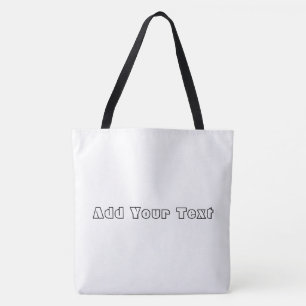 Add your text Wallet-Bags Shopping Handgrip Large Tote Bag