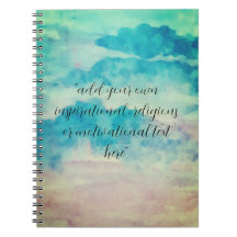 Add Your Text Watercolor Beautiful Blue Skies