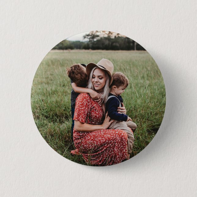 Add Your Unique Photo  6 Cm Round Badge (Front)