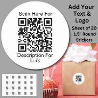 Add Your Website Link URL - Scan QR Code on white