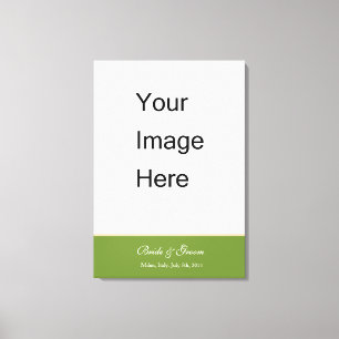 Add your wedding photo canvas print