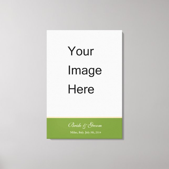 Add your wedding photo canvas print (Front)