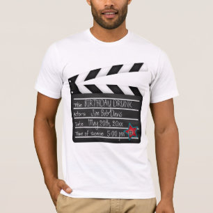 Add Your Words Movie Director Clapboard T-Shirt