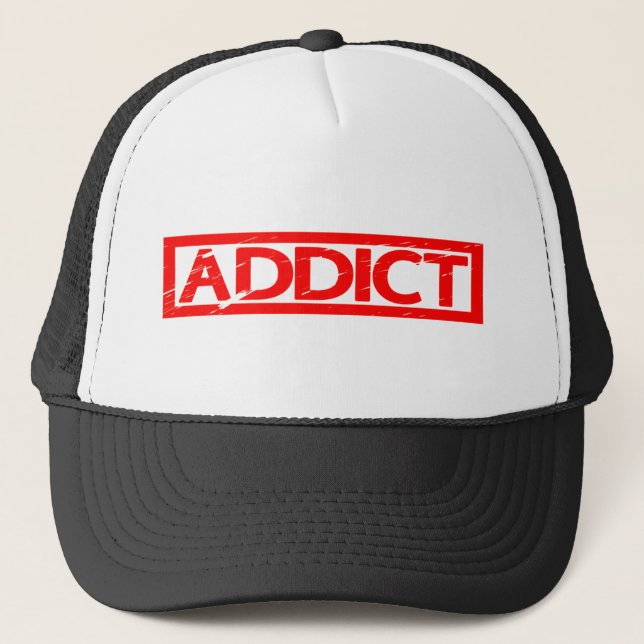 Addict Stamp Trucker Hat (Front)