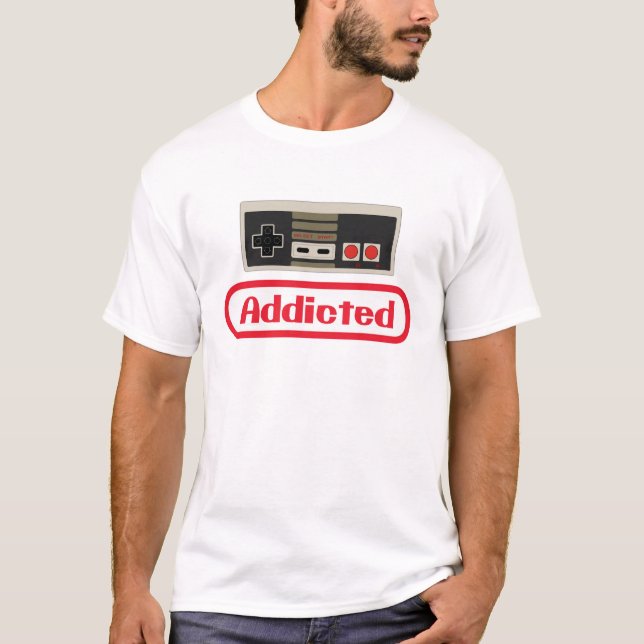 Addicted Gamer T-Shirt (Front)