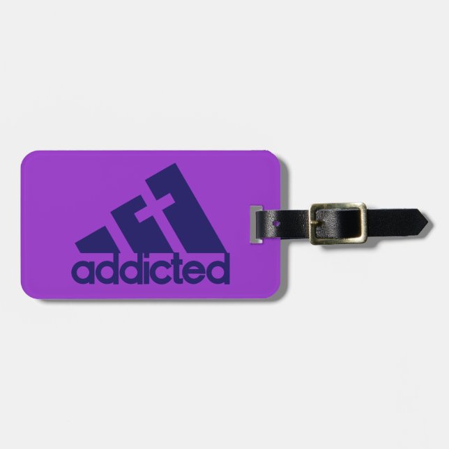 Addicted Luggage Tag (Front Horizontal)