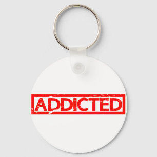 Addicted Stamp Key Ring