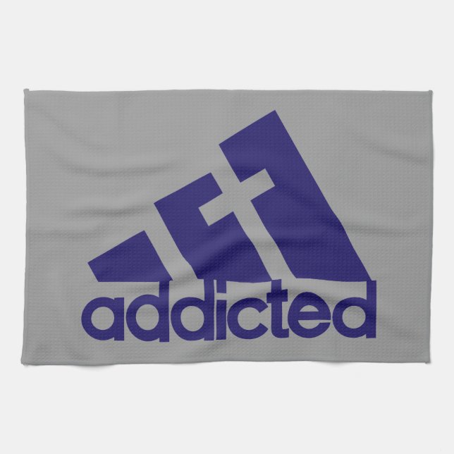 Addicted Tea Towel (Horizontal)