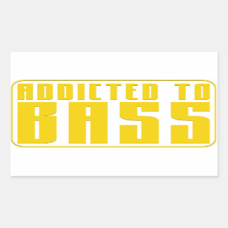 Addicted to Bass Rectangular Sticker