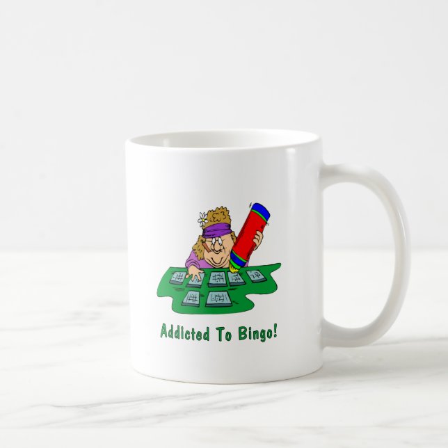 Addicted To Bingo! Coffee Mug (Right)