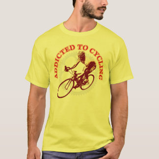 Addicted To Cycling Awesome Design T-Shirt