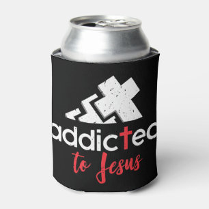 Addicted to Jesus - Christian Men Women Gift T-Shi Can Cooler