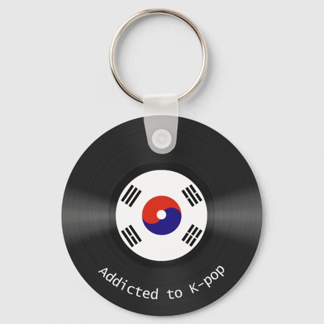 Addicted to Kpop Key Ring (Front)