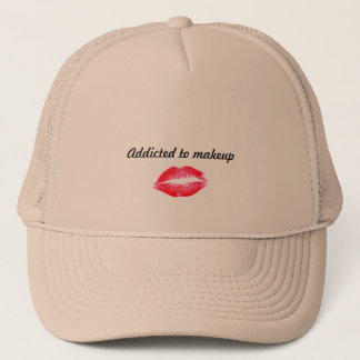 Addicted to makeup trucker hat