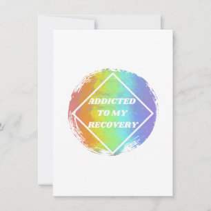 Addicted To My Recovery Holiday Card