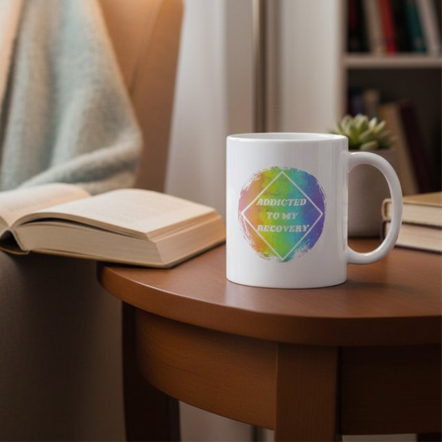 Addicted To My Recovery - NA Narcotics Anonymous Coffee Mug (Creator Uploaded)