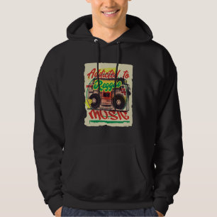 Addicted to Reggae Music Rastafari Religion Rastaf Hoodie