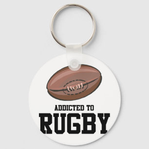 Addicted To Rugby Key Ring