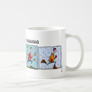 addicted to running (guy) coffee mug