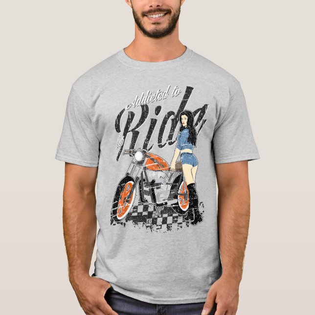 Addicted to the Ride Motorcycle Shirt (Front)