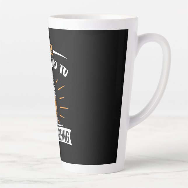 Addicted To Wind Surfing Latte Mug (Right)
